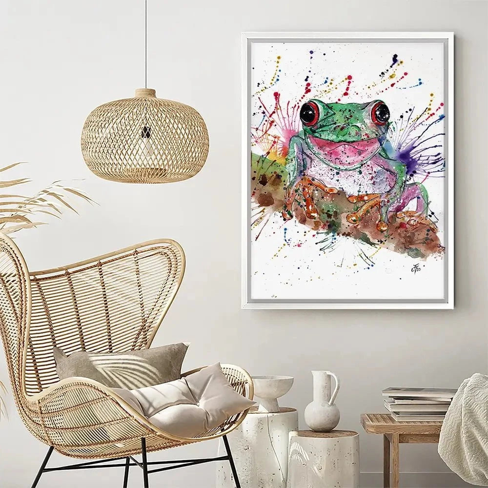 Fabulous Frog Canvas Print Fabulous Frog Canvas Print wall art product Jamie Taylor