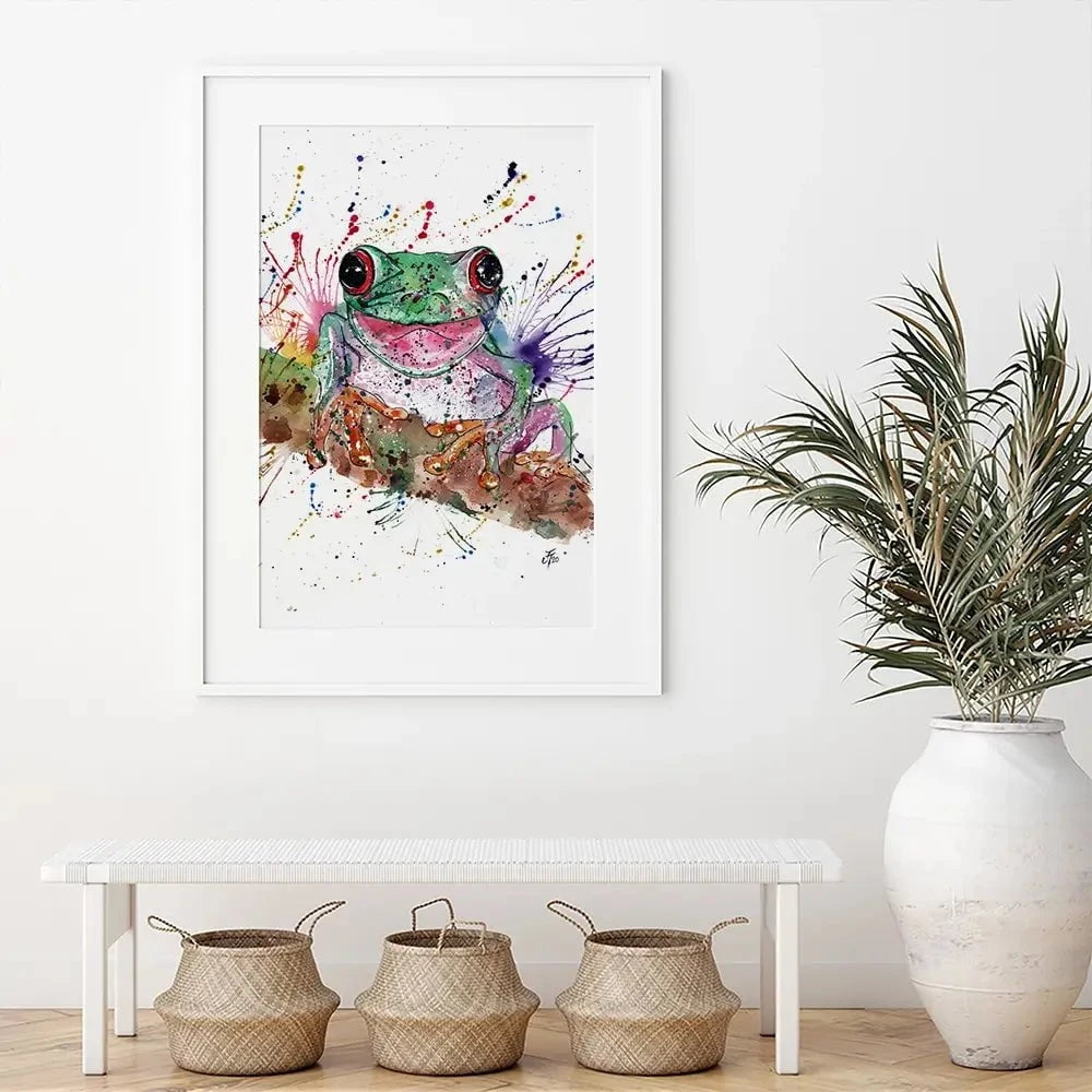Fabulous Frog Framed Art Print Fabulous Frog Framed Art Print wall art product Jamie Taylor