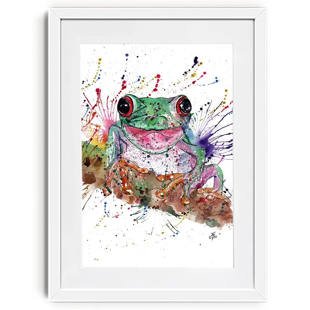 Fabulous Frog Framed Art Print Fabulous Frog Framed Art Print wall art product Jamie Taylor