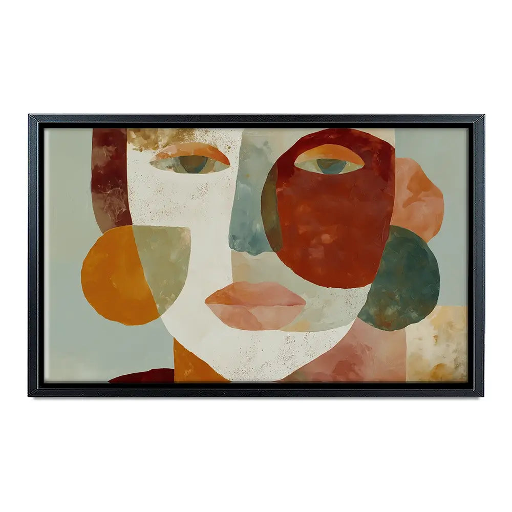 Face Of Shapes Canvas Print Face Of Shapes Canvas Print wall art product Chromatic Storm Studio