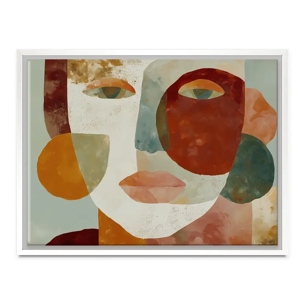 Face Of Shapes Canvas Print Face Of Shapes Canvas Print wall art product Chromatic Storm Studio