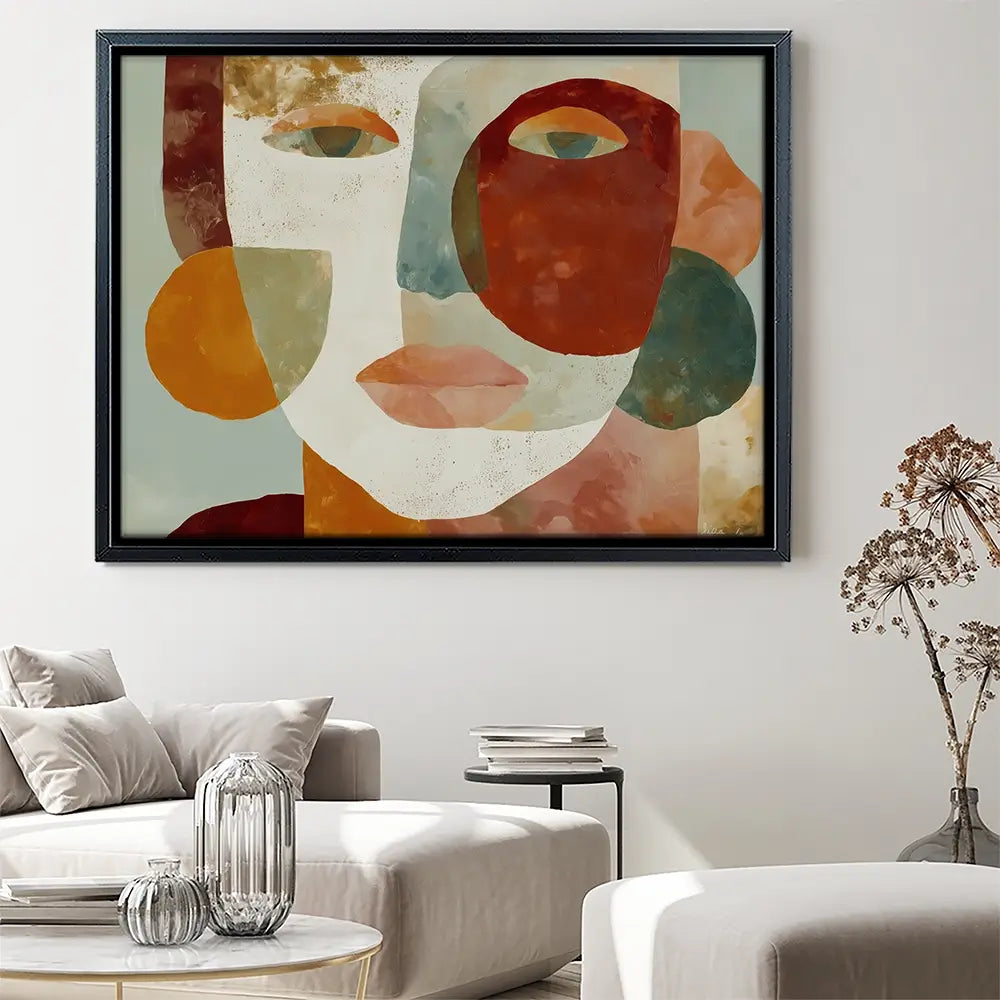 Face Of Shapes Canvas Print Face Of Shapes Canvas Print wall art product Chromatic Storm Studio