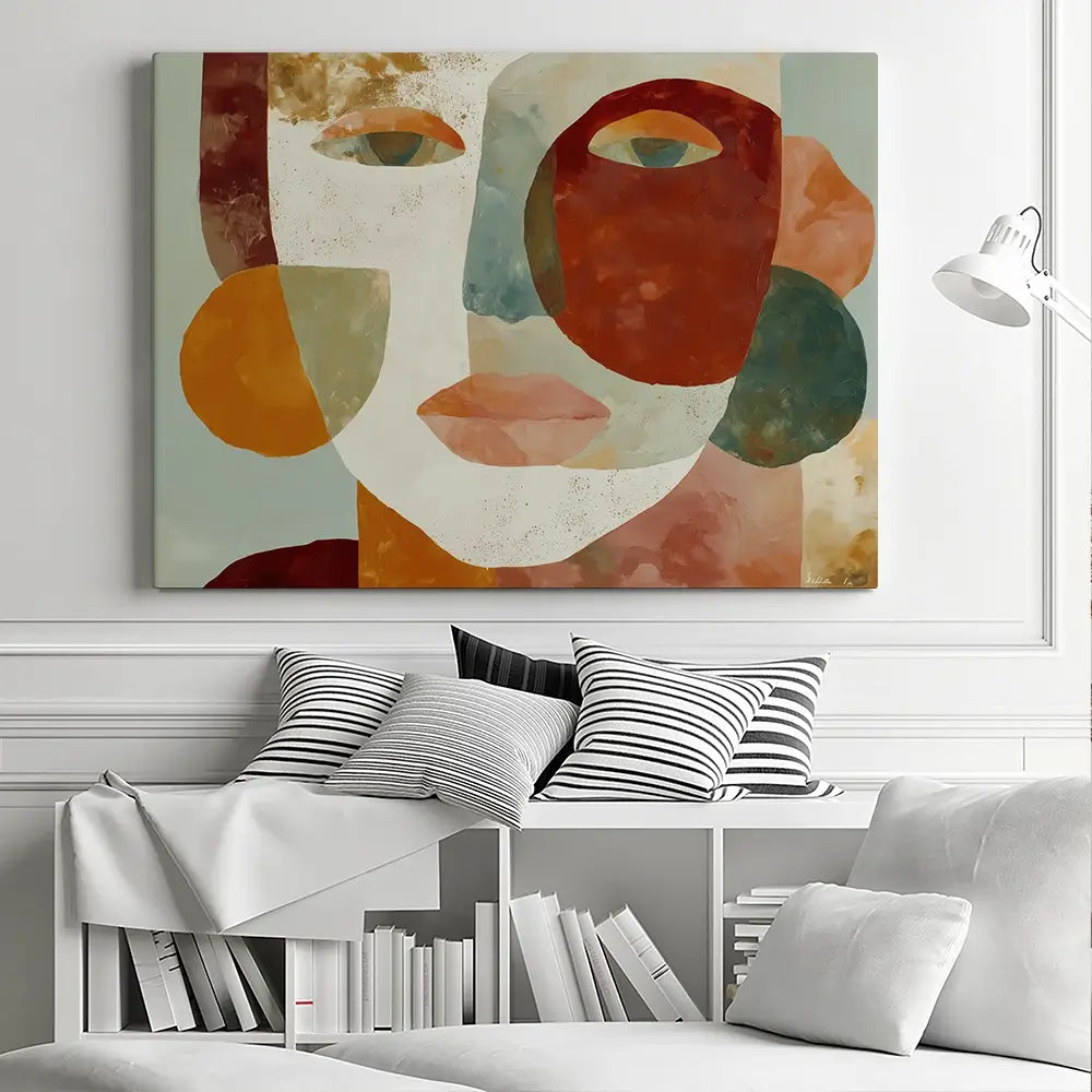 Face Of Shapes Canvas Print Face Of Shapes Canvas Print wall art product Chromatic Storm Studio
