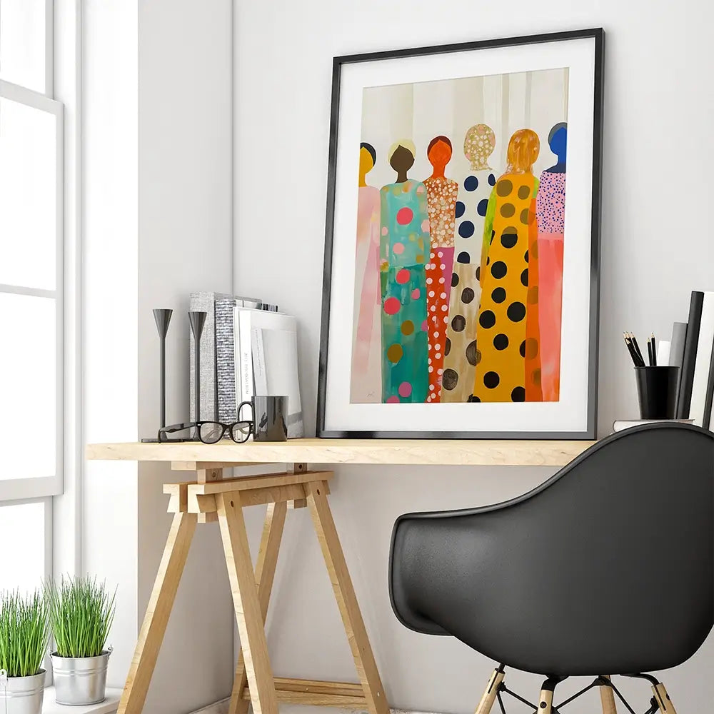Faceless Framed Art Print Faceless Framed Art Print wall art product IAmHomeStudio