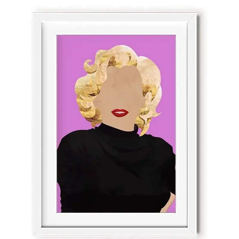 Faceless Marilyn Monroe Framed Art Print Faceless Marilyn Monroe Framed Art Print wall art product Sarah Manovski