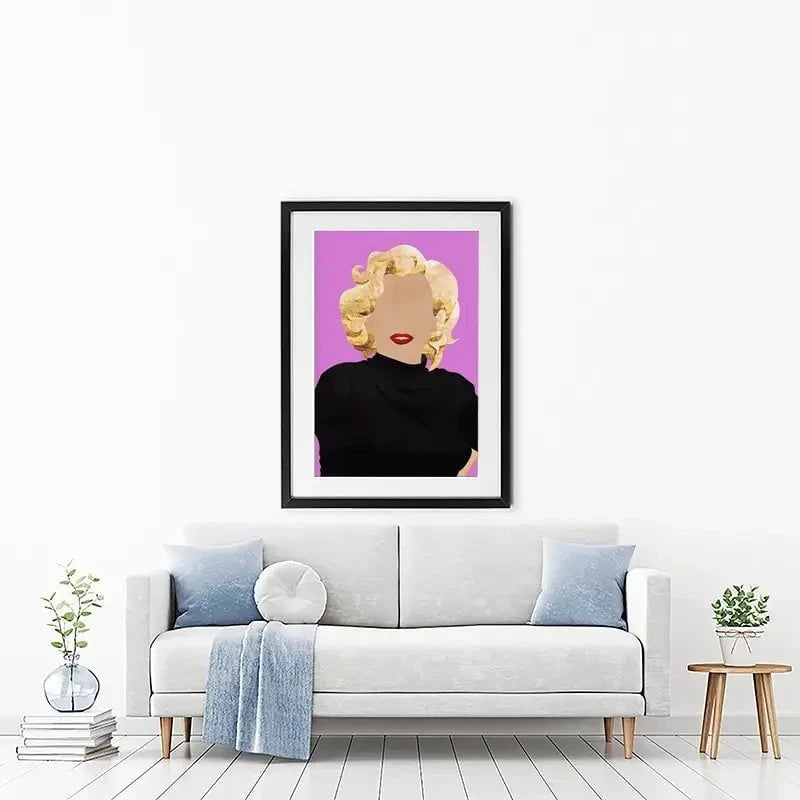 Faceless Marilyn Monroe Framed Art Print Faceless Marilyn Monroe Framed Art Print wall art product Sarah Manovski