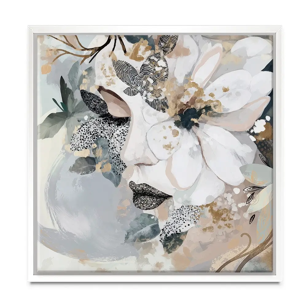 Fae Square Canvas Print Fae Square Canvas Print wall art product Bella Eve