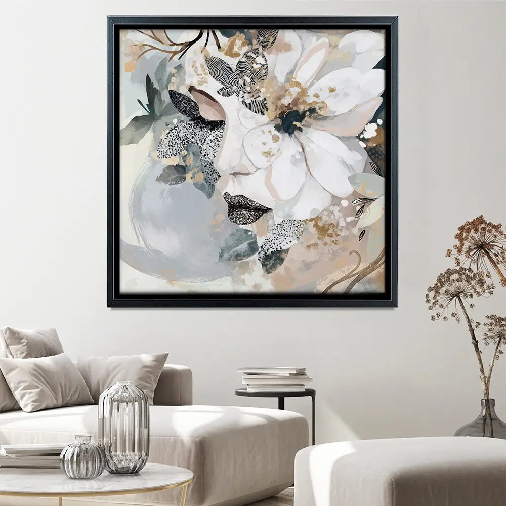 Fae Square Canvas Print Fae Square Canvas Print wall art product Bella Eve
