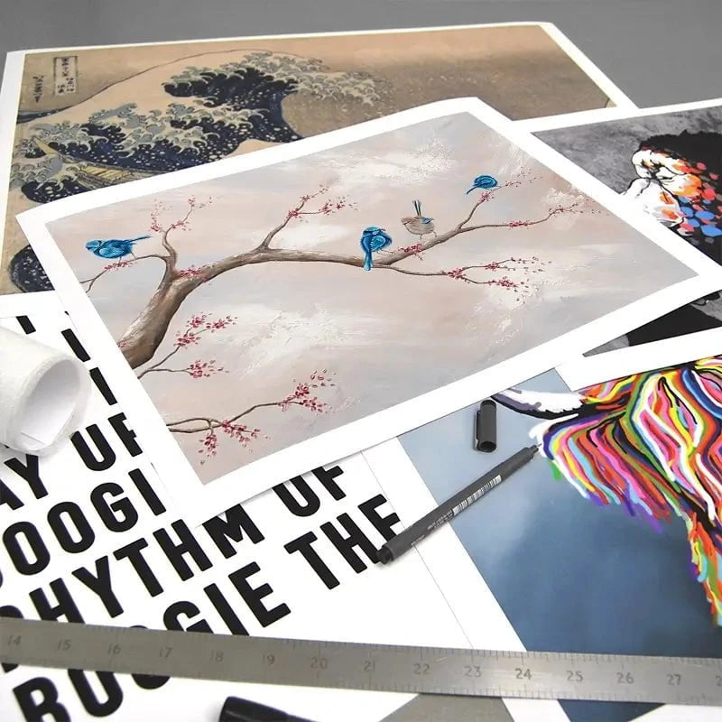 Fairy Wren Adventures Art Print Fairy Wren Adventures Art Print wall art product Isabella Karolewicz