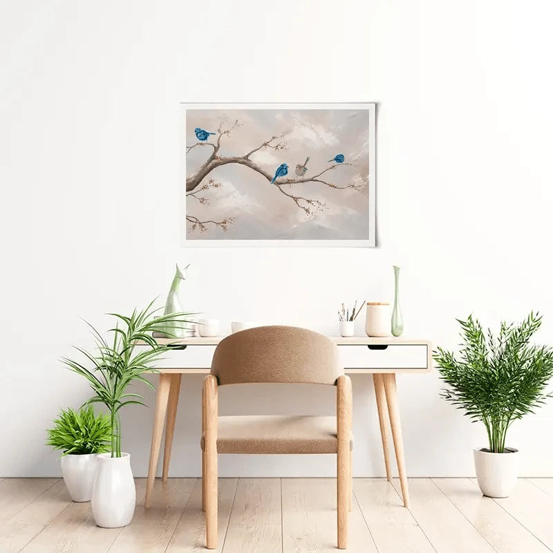 Fairy Wren Adventures Art Print Fairy Wren Adventures Art Print wall art product Isabella Karolewicz