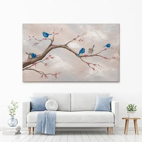 Fairy Wren Adventures Canvas Print Fairy Wren Adventures Canvas Print wall art product Isabella Karolewicz