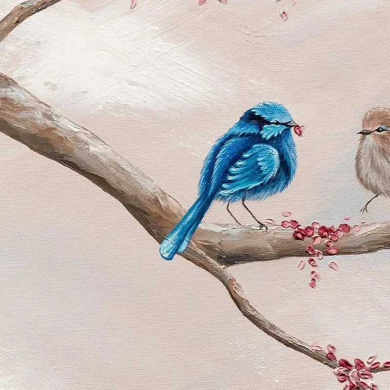 Fairy Wren Adventures Canvas Print Fairy Wren Adventures Canvas Print wall art product Isabella Karolewicz