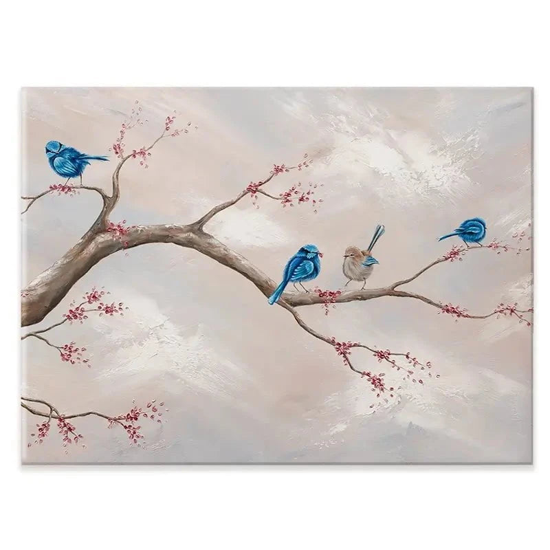 Fairy Wren Adventures Canvas Print Fairy Wren Adventures Canvas Print wall art product Isabella Karolewicz