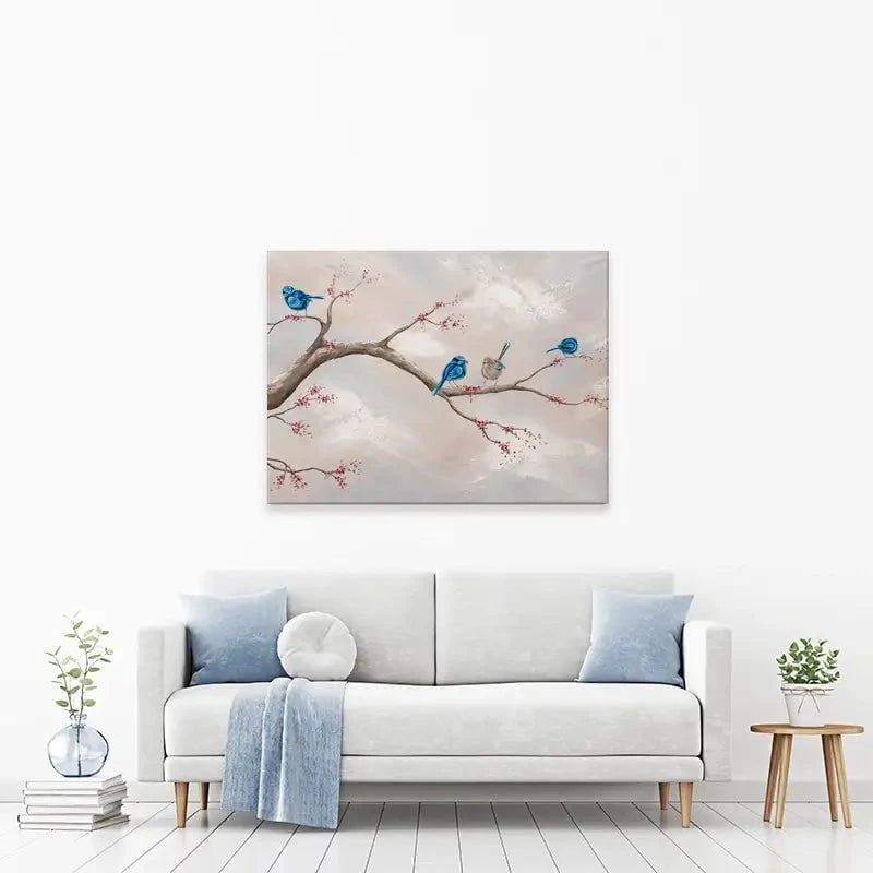 Fairy Wren Adventures Canvas Print Fairy Wren Adventures Canvas Print wall art product Isabella Karolewicz