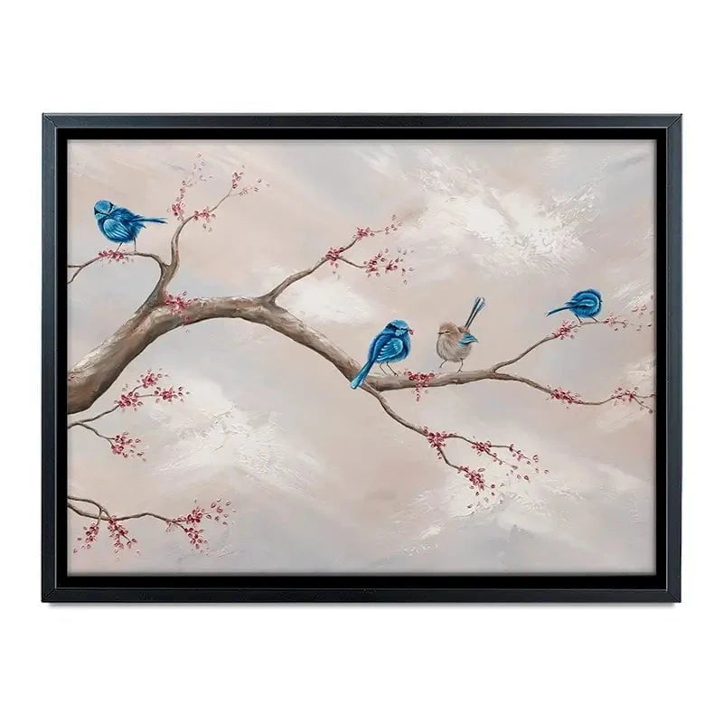 Fairy Wren Adventures Canvas Print Fairy Wren Adventures Canvas Print wall art product Isabella Karolewicz