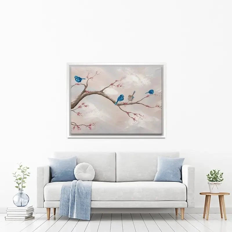Fairy Wren Adventures Canvas Print Fairy Wren Adventures Canvas Print wall art product Isabella Karolewicz