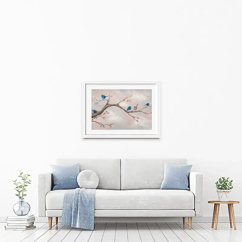 Fairy Wren Adventures Framed Art Print Fairy Wren Adventures Framed Art Print wall art product Isabella Karolewicz