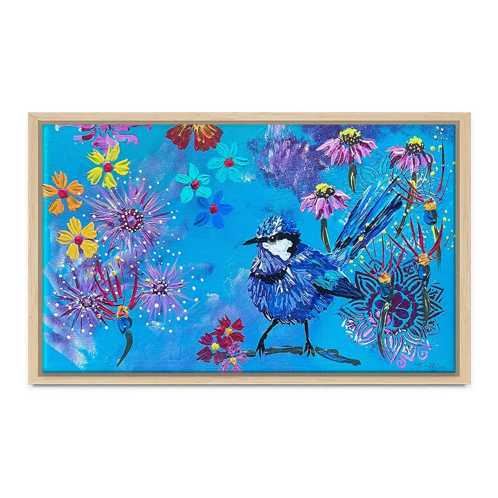 Fairy Wren Canvas Print Fairy Wren Canvas Print wall art product Jo Mulligan