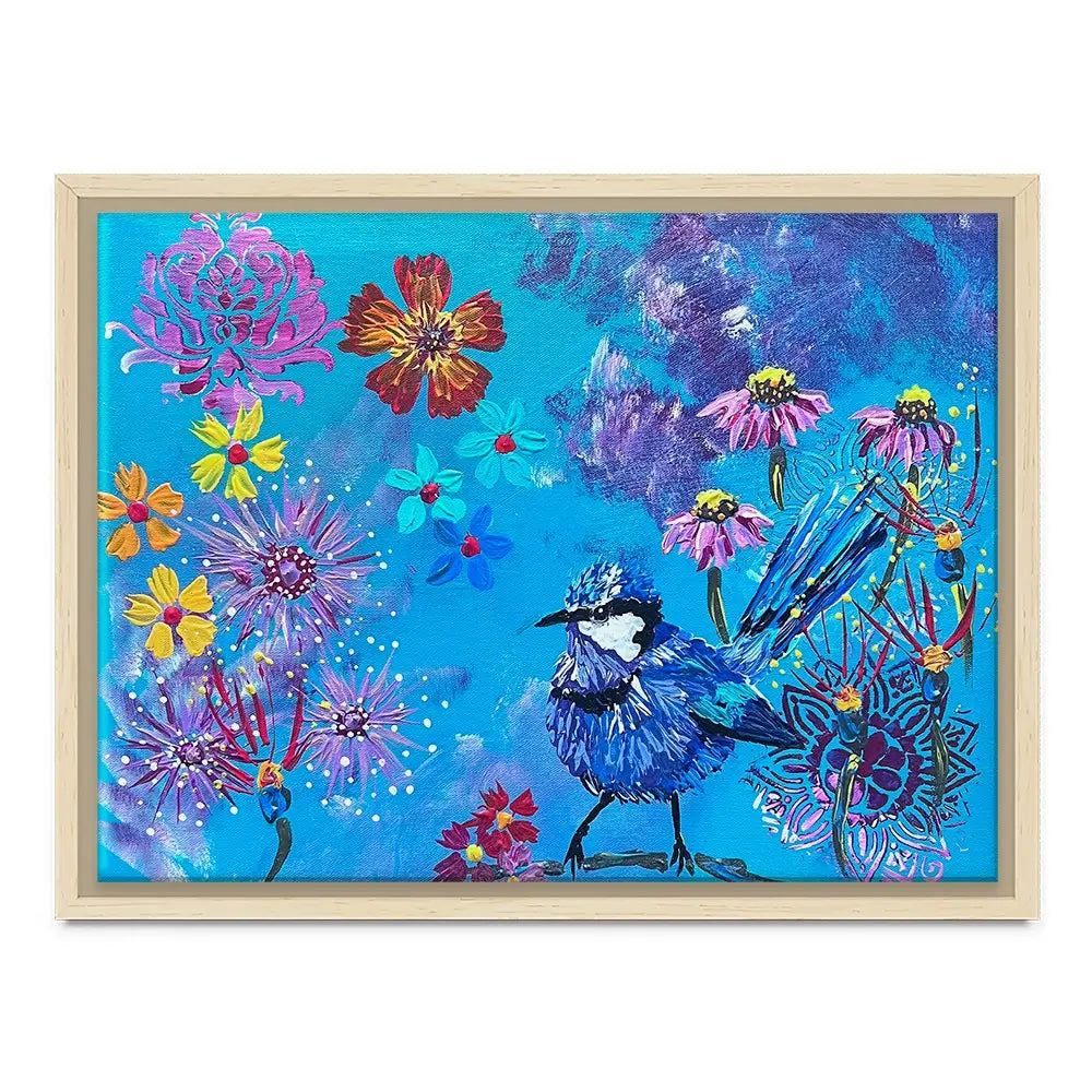 Fairy Wren Canvas Print Fairy Wren Canvas Print wall art product Jo Mulligan