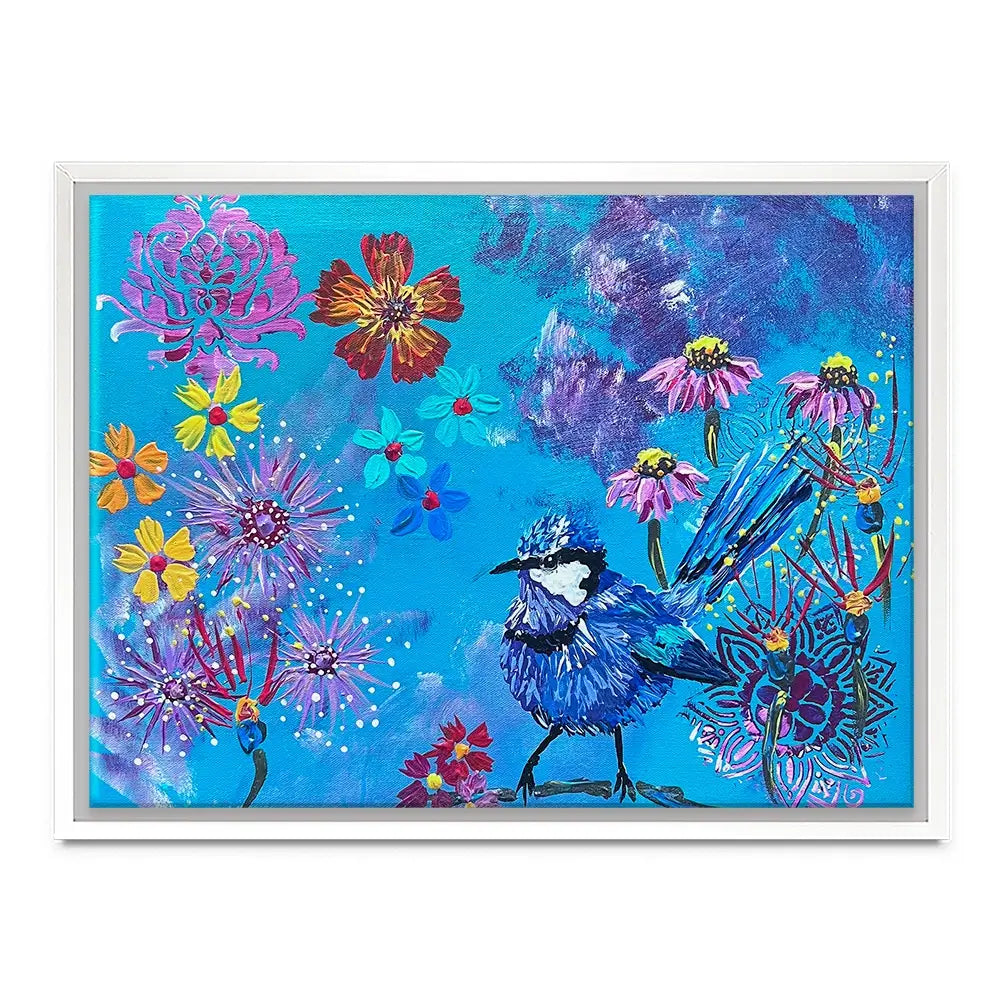 Fairy Wren Canvas Print Fairy Wren Canvas Print wall art product Jo Mulligan