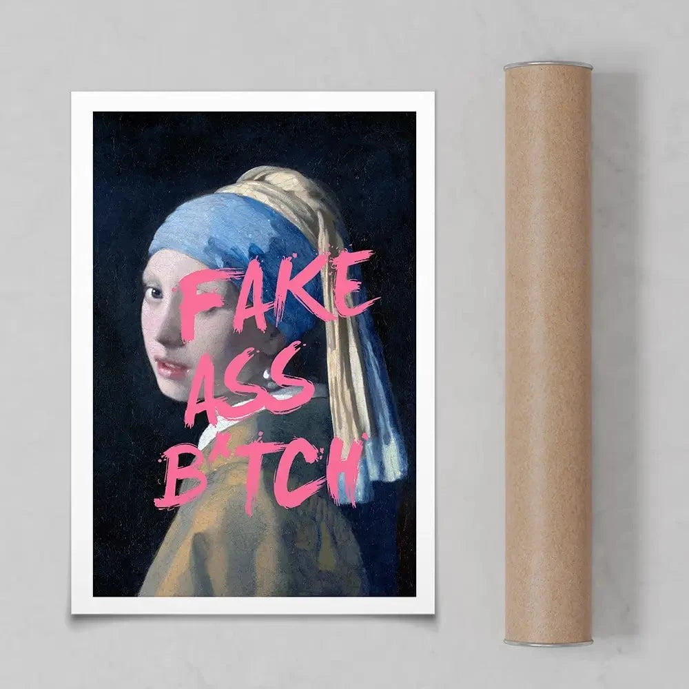 Fake Ass Art Print Fake Ass Art Print wall art product Art Print Shop