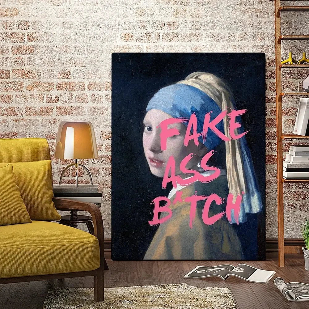 Fake Ass Canvas Print Fake Ass Canvas Print wall art product Art Print Shop