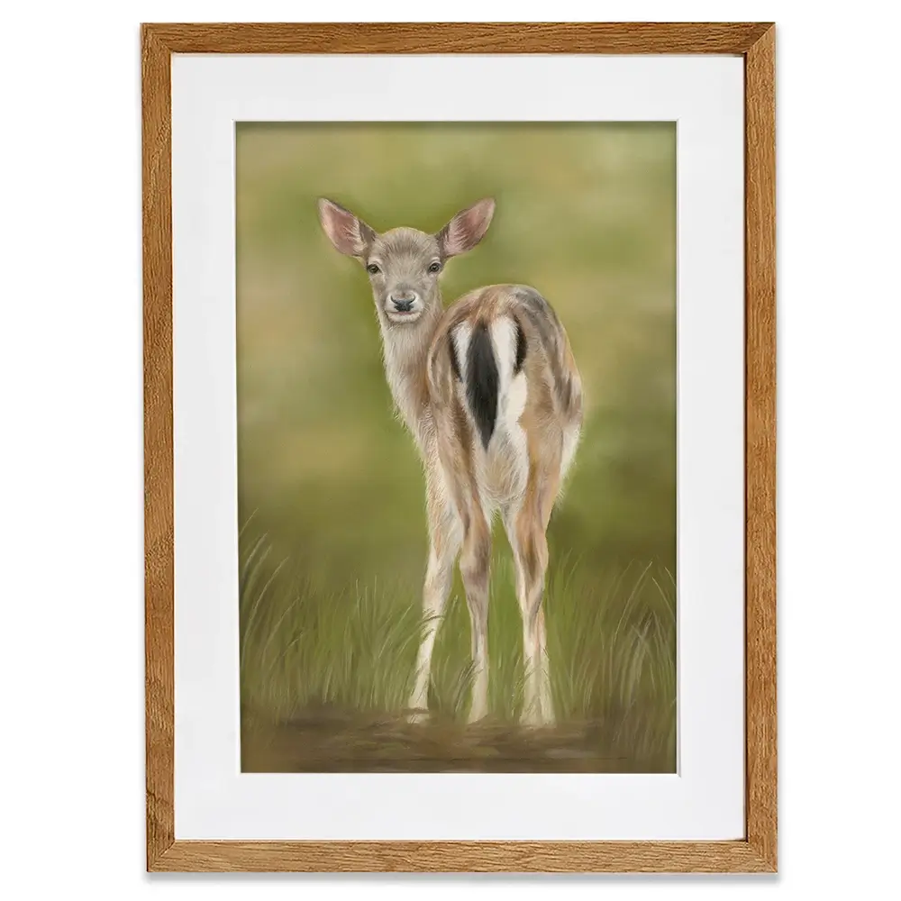 Fallow Fawn Framed Art Print Fallow Fawn Framed Art Print wall art product Georgie Turner