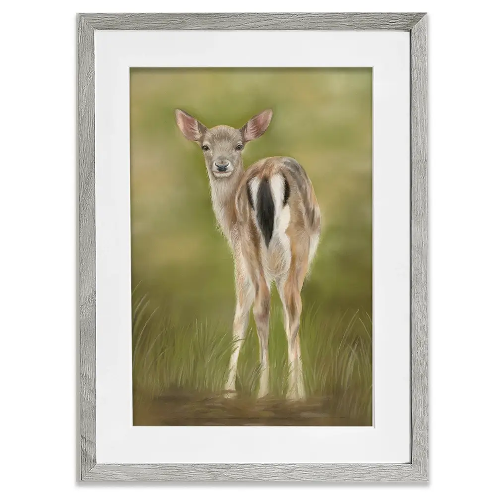 Fallow Fawn Framed Art Print Fallow Fawn Framed Art Print wall art product Georgie Turner