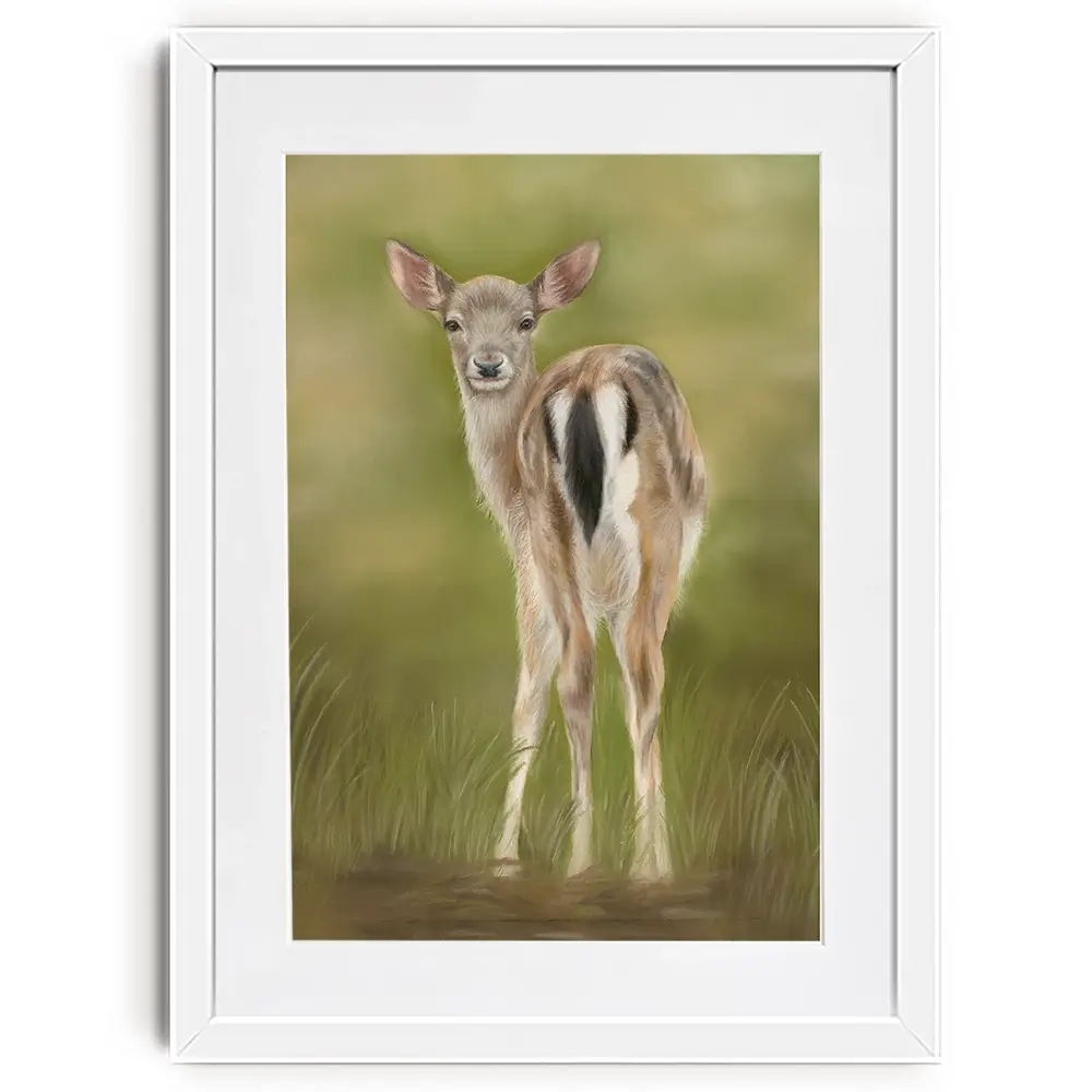 Fallow Fawn Framed Art Print Fallow Fawn Framed Art Print wall art product Georgie Turner
