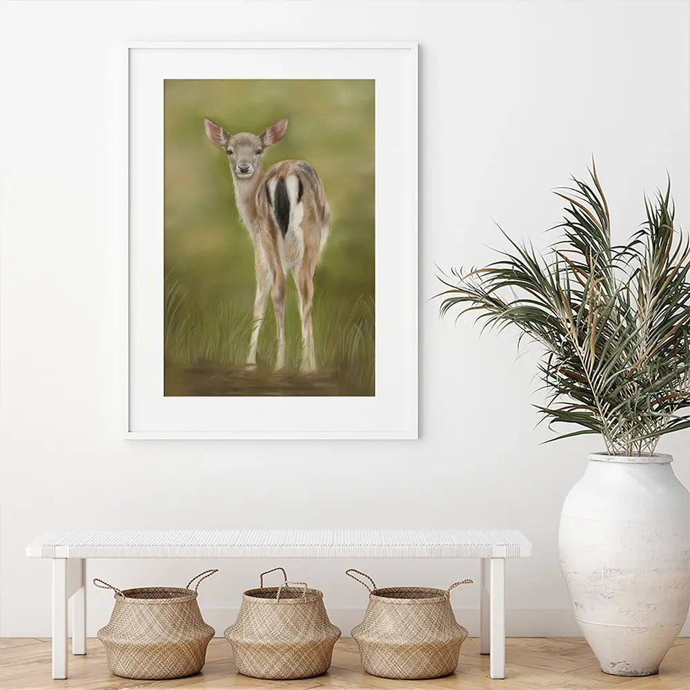 Fallow Fawn Framed Art Print Fallow Fawn Framed Art Print wall art product Georgie Turner