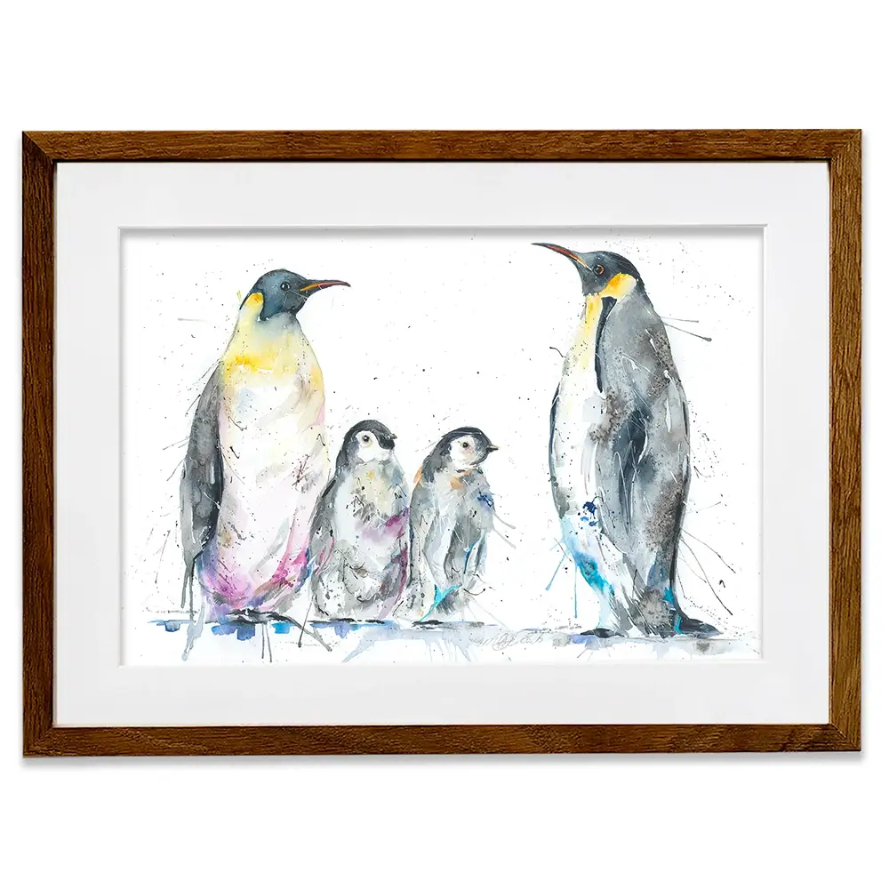 Family Of Penguins Framed Art Print Family Of Penguins Framed Art Print wall art product Nicola Jane Rowles