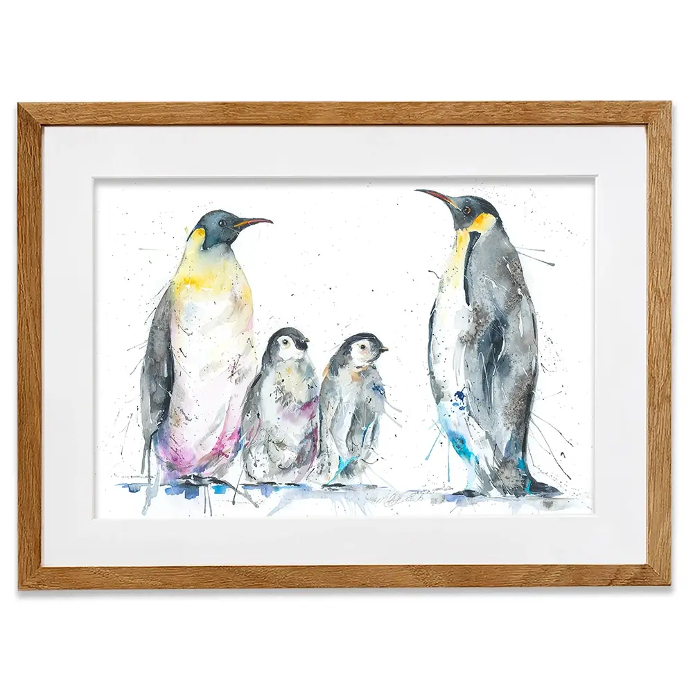 Family Of Penguins Framed Art Print Family Of Penguins Framed Art Print wall art product Nicola Jane Rowles