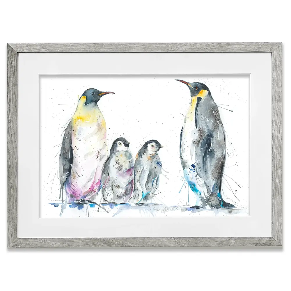 Family Of Penguins Framed Art Print Family Of Penguins Framed Art Print wall art product Nicola Jane Rowles