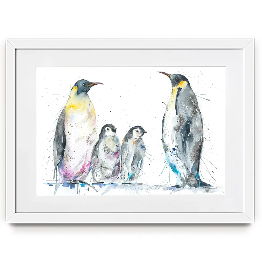 Family Of Penguins Framed Art Print Family Of Penguins Framed Art Print wall art product Nicola Jane Rowles