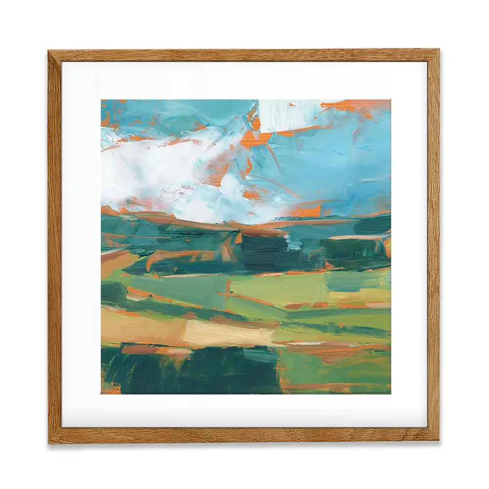 Farmland Vista Square Framed Art Print Farmland Vista Square Framed Art Print wall art product Art Print Shop