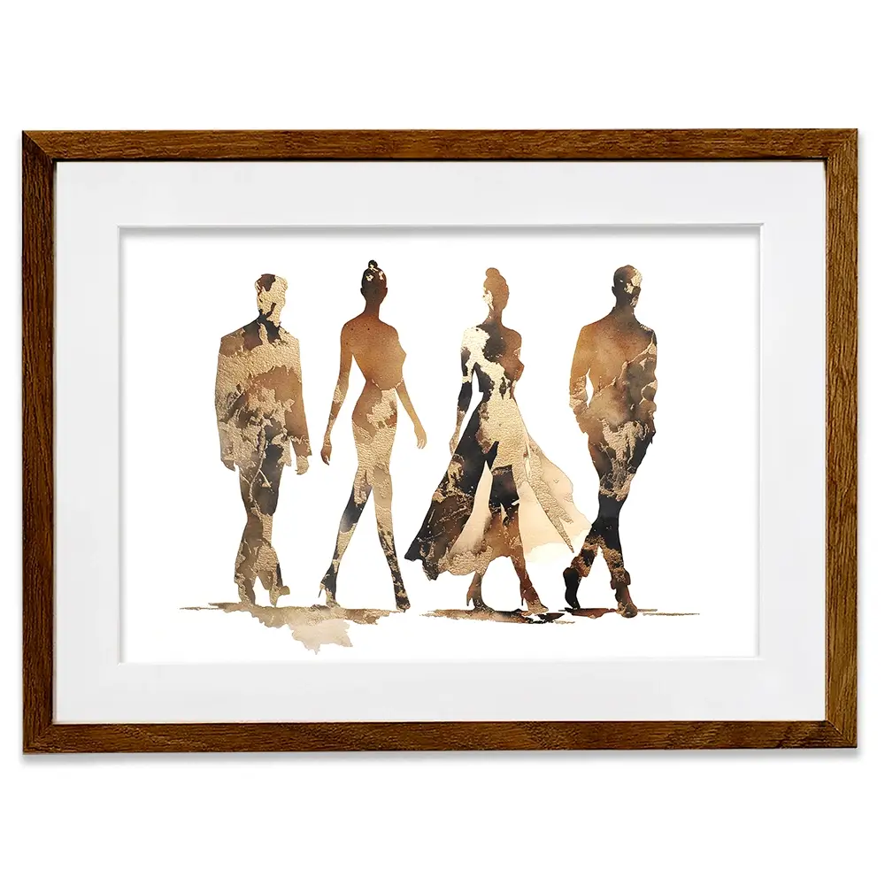 Fashion Quartet Framed Art Print Fashion Quartet Framed Art Print wall art product Svetlana Aleynikova