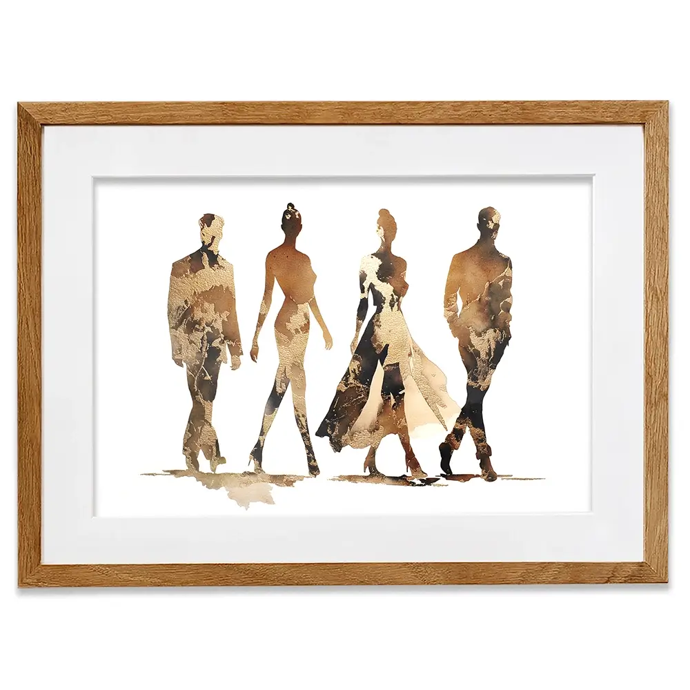 Fashion Quartet Framed Art Print Fashion Quartet Framed Art Print wall art product Svetlana Aleynikova
