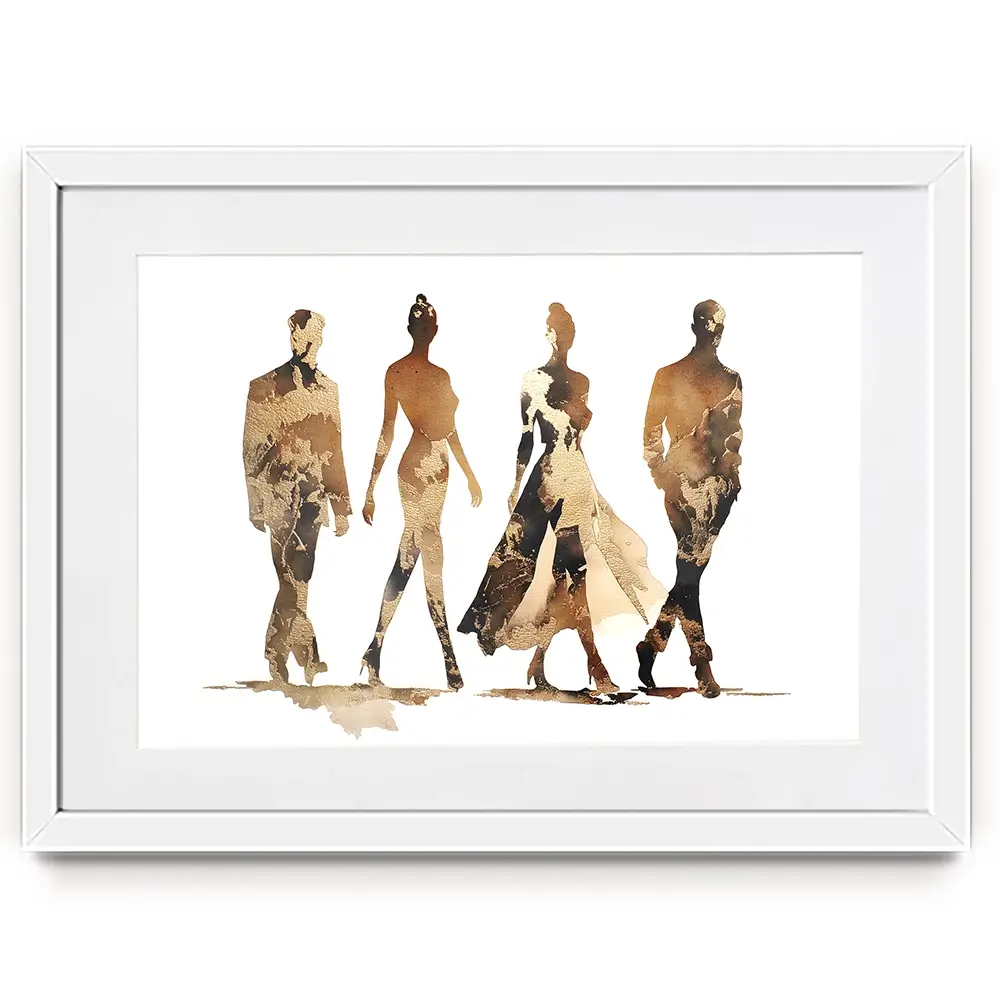 Fashion Quartet Framed Art Print Fashion Quartet Framed Art Print wall art product Svetlana Aleynikova