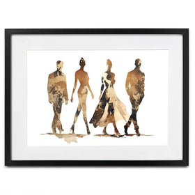 Fashion Quartet Framed Art Print Fashion Quartet Framed Art Print wall art product Svetlana Aleynikova