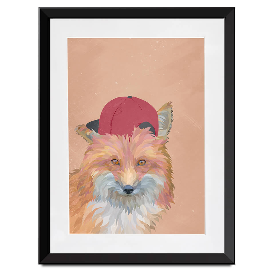 Feeling Foxy Framed Art Print Feeling Foxy Framed Art Print wall art product Sarah Manovski