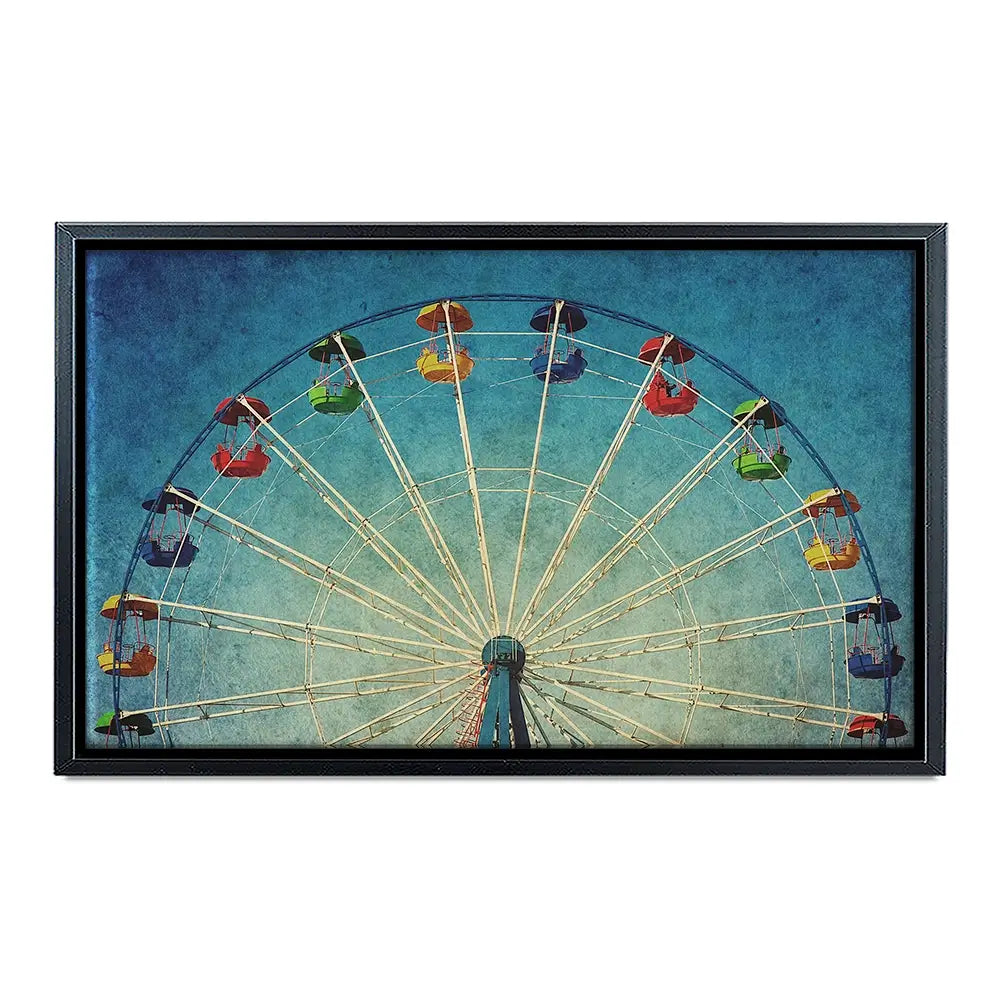 Ferris Wheel Against Blue Sky Canvas Print Ferris Wheel Against Blue Sky Canvas Print wall art product DarkBird / Shutterstock