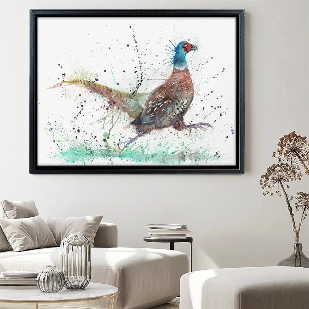 Fez The Pheasant Canvas Print Fez The Pheasant Canvas Print wall art product Jamie Taylor