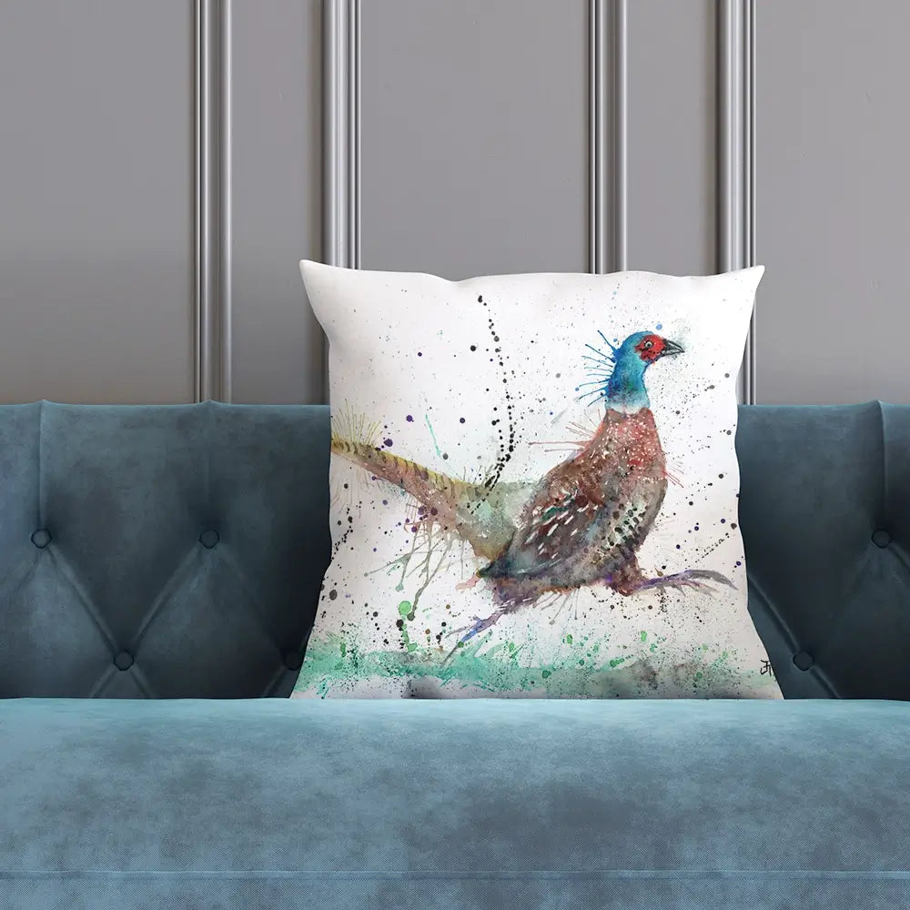 Fez The Pheasant Cushion Fez The Pheasant Cushion wall art product Jamie Taylor
