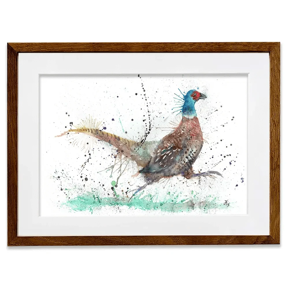 Fez The Pheasant Framed Art Print Fez The Pheasant Framed Art Print wall art product Jamie Taylor