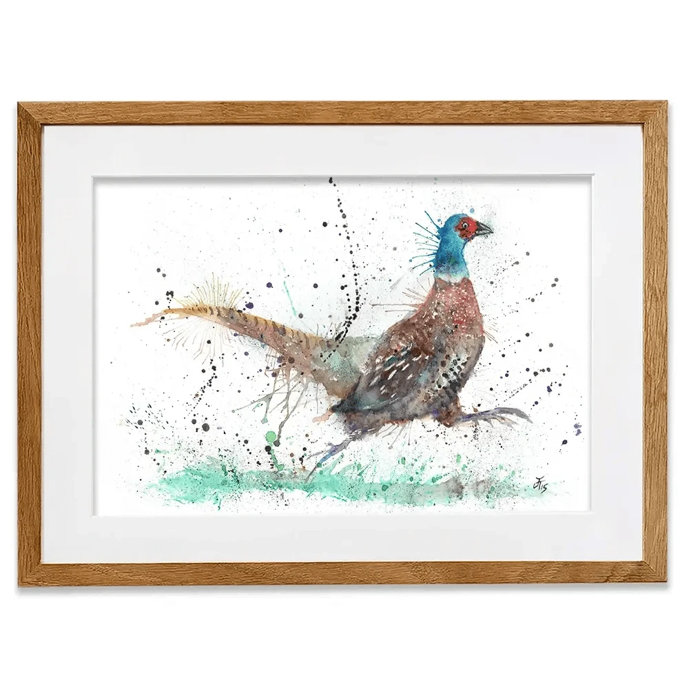 Fez The Pheasant Framed Art Print Fez The Pheasant Framed Art Print wall art product Jamie Taylor