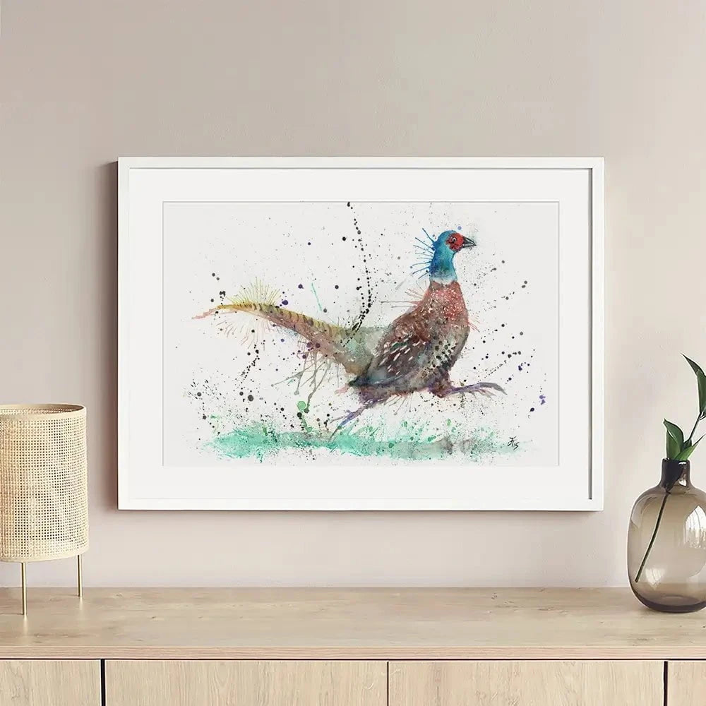 Fez The Pheasant Framed Art Print Fez The Pheasant Framed Art Print wall art product Jamie Taylor
