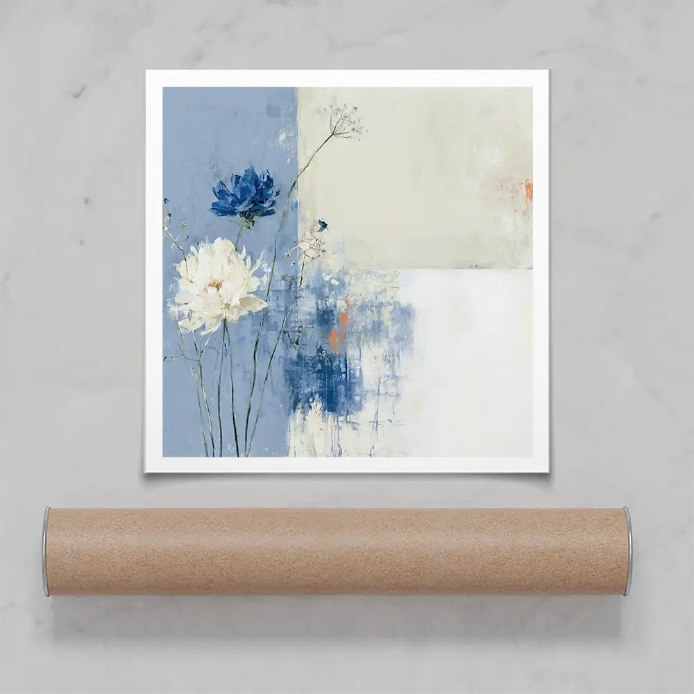 Field Flowers 3 Square Art Print Field Flowers 3 Square Art Print wall art product Chromatic Storm Studio