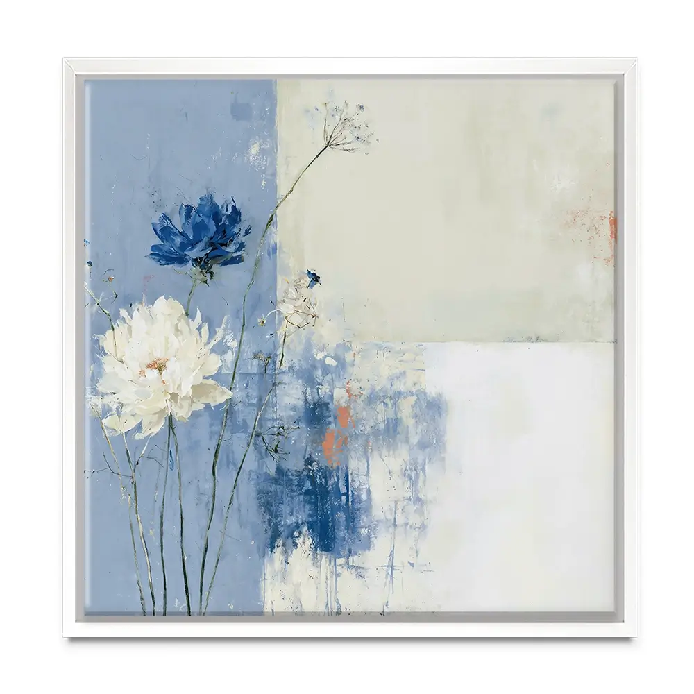 Field Flowers 3 Square Canvas Print Field Flowers 3 Square Canvas Print wall art product Chromatic Storm Studio