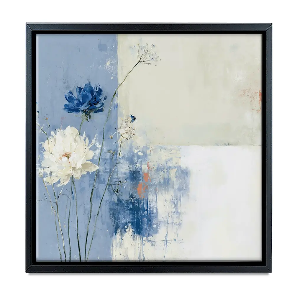 Field Flowers 3 Square Canvas Print Field Flowers 3 Square Canvas Print wall art product Chromatic Storm Studio
