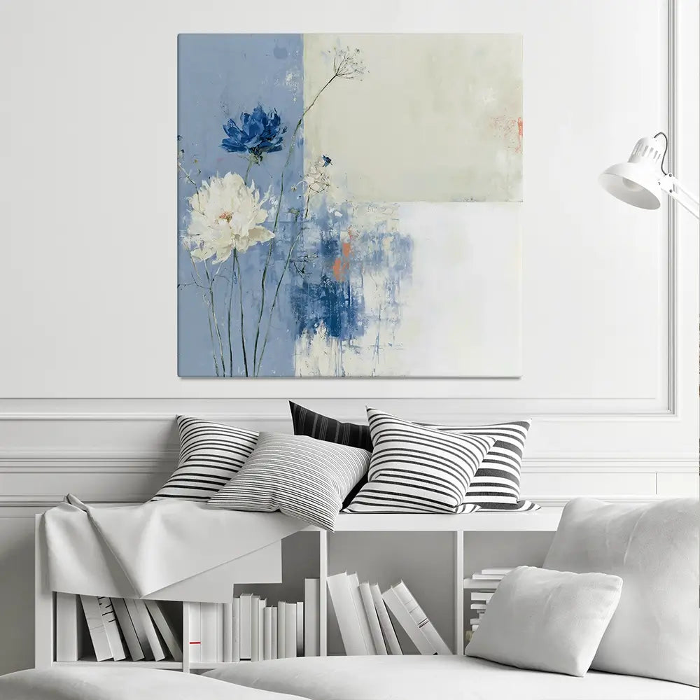 Field Flowers 3 Square Canvas Print Field Flowers 3 Square Canvas Print wall art product Chromatic Storm Studio